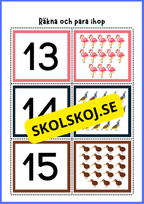 Grundläggande matematik med mattekort (344 kort)