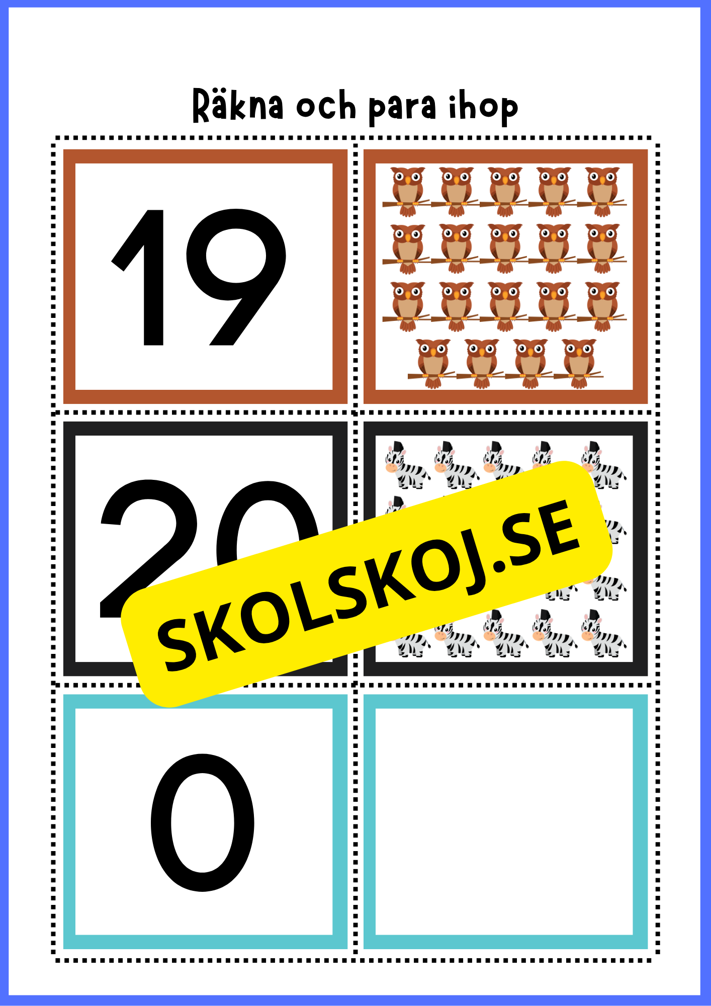 Grundläggande matematik med mattekort (344 kort)