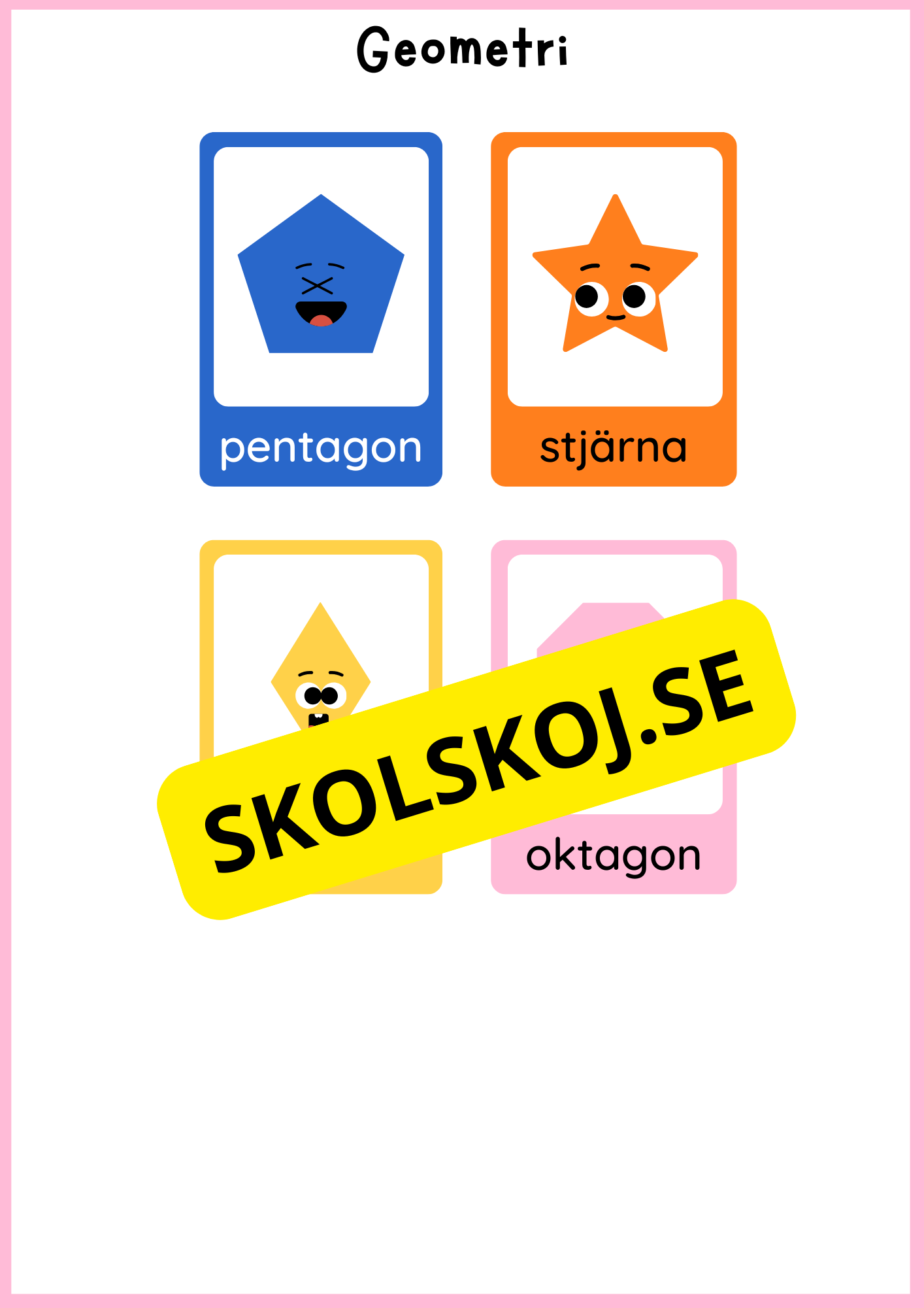 Grundläggande matematik med mattekort (344 kort)
