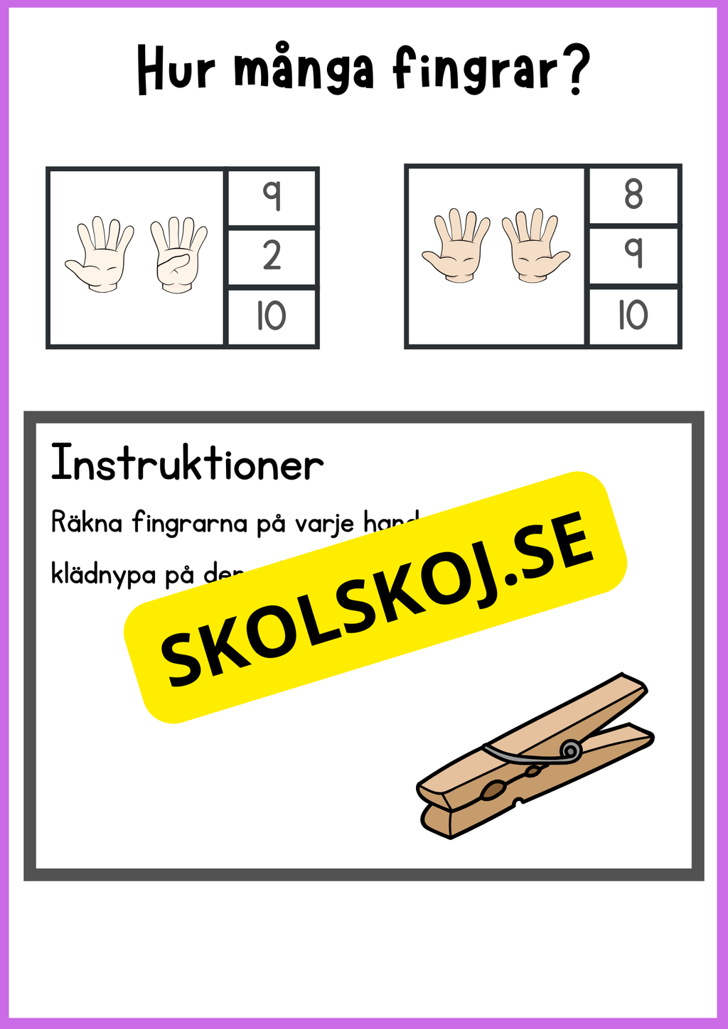 Grundläggande matematik med mattekort (344 kort)