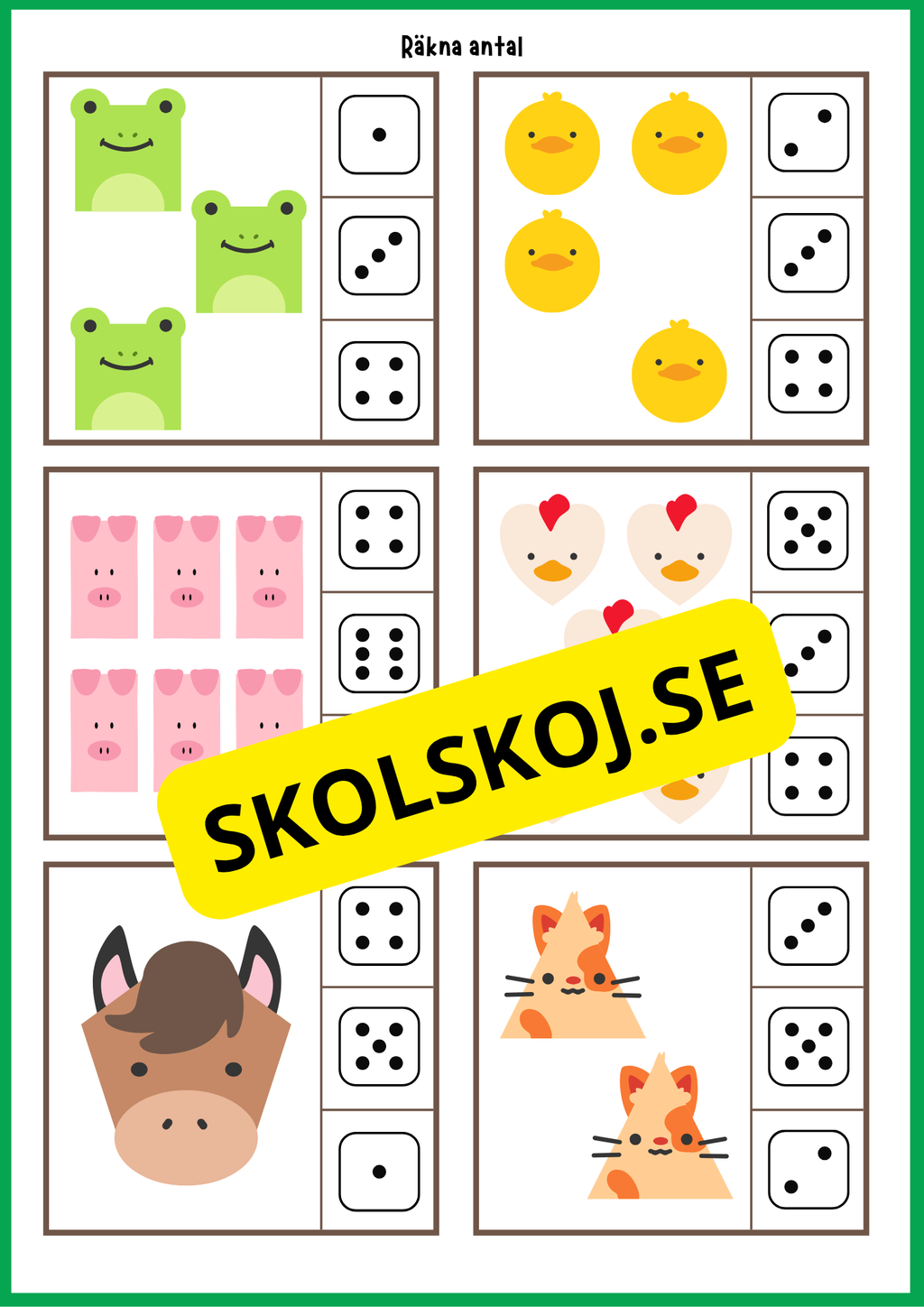 Grundläggande matematik med mattekort (344 kort)