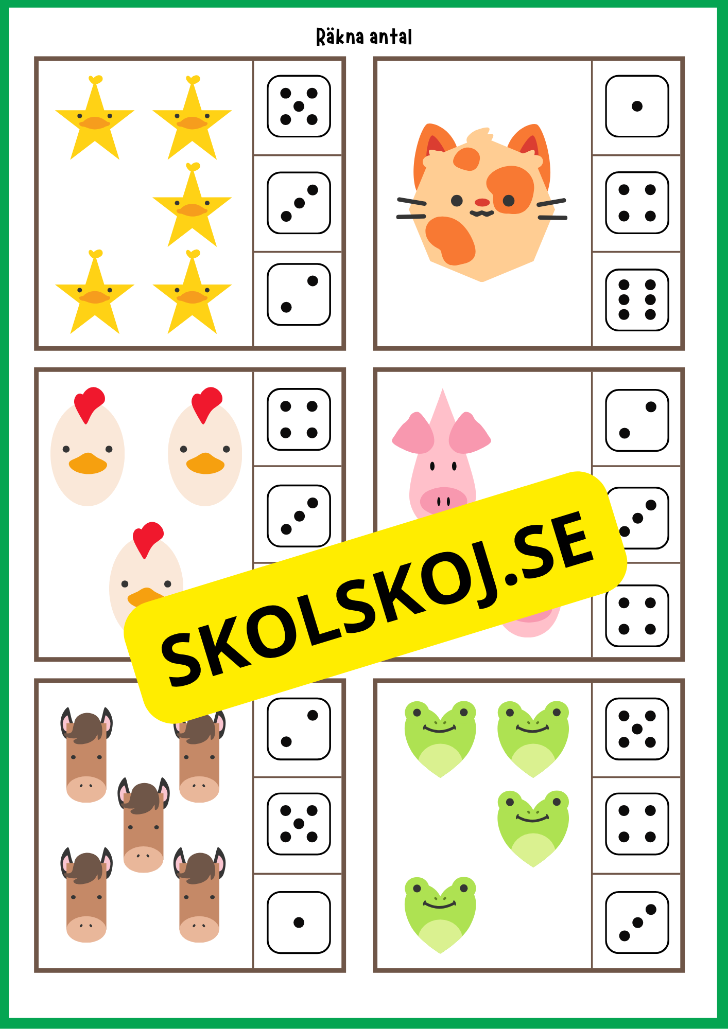 Grundläggande matematik med mattekort (344 kort)