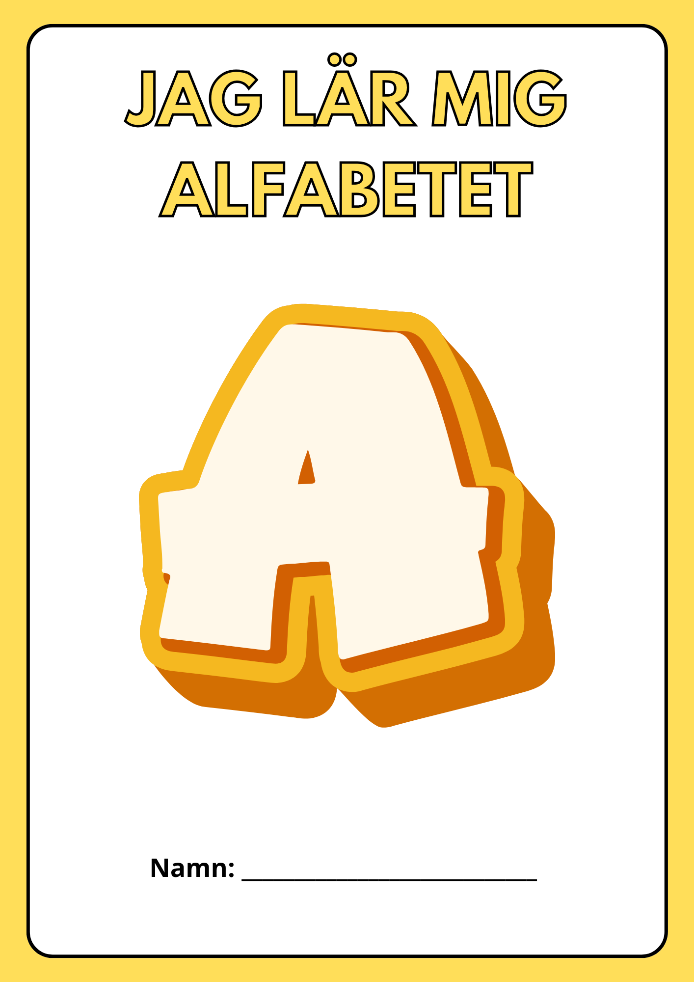 Häfte - Jag lär mig alfabetet