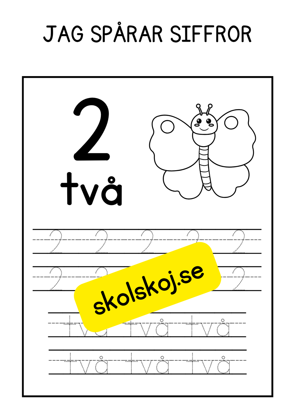 Häfte - Jag spårar siffror (1- 10)