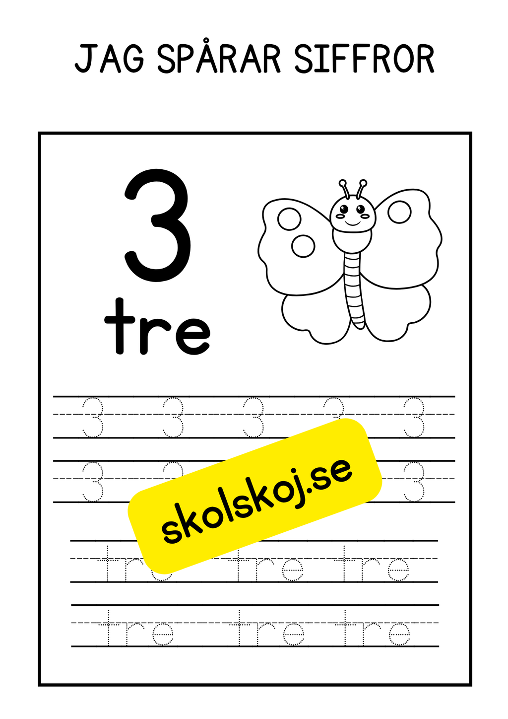 Häfte - Jag spårar siffror (1- 10)