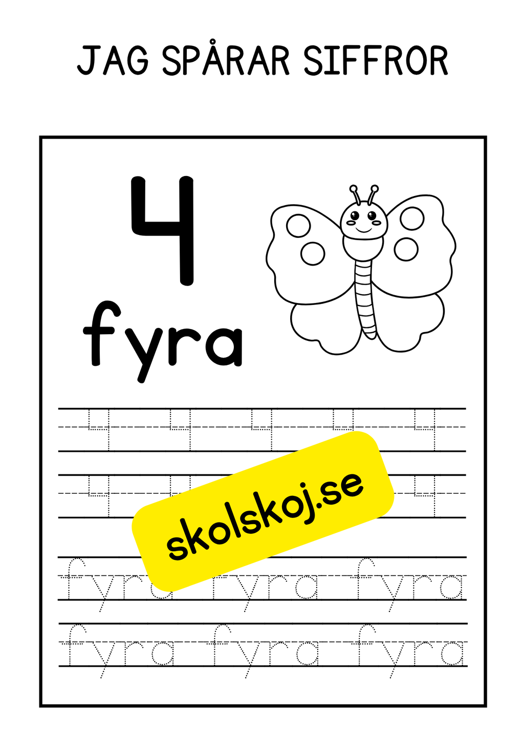 Häfte - Jag spårar siffror (1- 10)