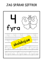 Häfte - Jag spårar siffror (1- 10)