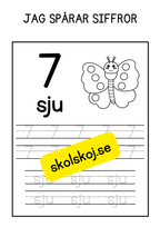 Häfte - Jag spårar siffror (1- 10)