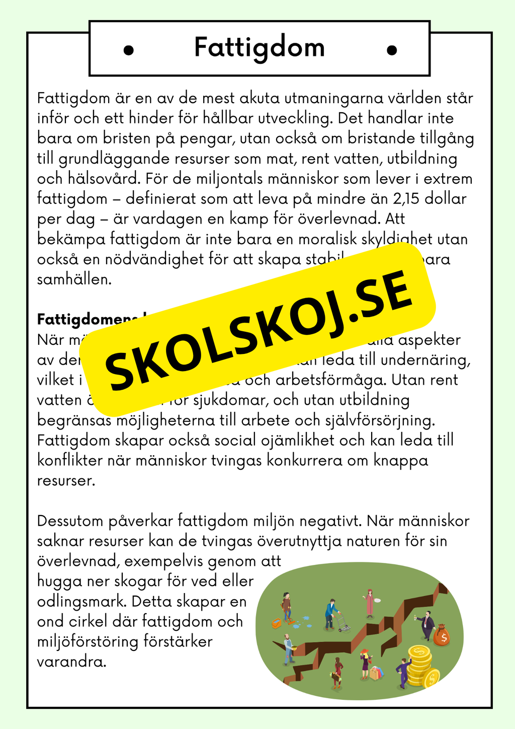 Hållbar utveckling - Årskurs 4 - 6 - Läsförståelse (42 sidor)