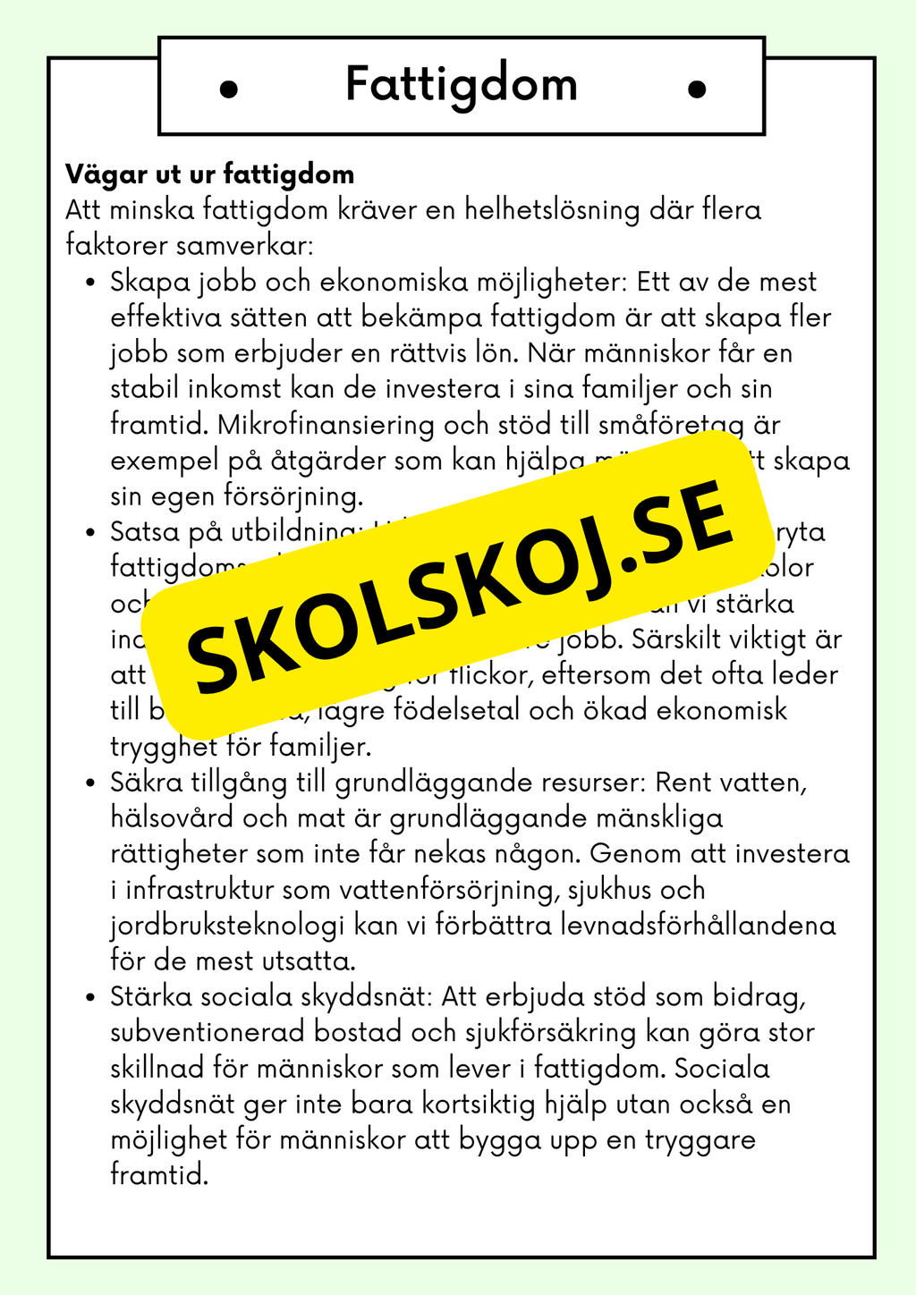 Hållbar utveckling - Årskurs 4 - 6 - Läsförståelse (42 sidor)