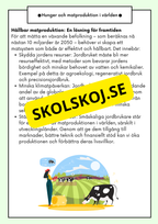 Hållbar utveckling - Årskurs 4 - 6 - Läsförståelse (42 sidor)