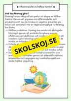 Hållbar utveckling - Årskurs 4 - 6 - Läsförståelse (42 sidor)