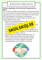 Hållbar utveckling - Årskurs 4 - 6 - Läsförståelse (42 sidor)