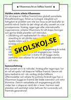 Hållbar utveckling - Årskurs 4 - 6 - Läsförståelse (42 sidor)