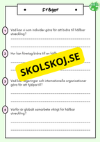 Hållbar utveckling - Årskurs 4 - 6 - Läsförståelse (42 sidor)