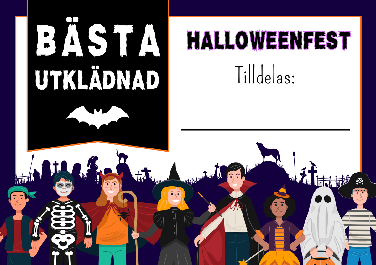 Halloweenfest – Bästa utklädnad