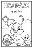 Hej påsk - Målarbok