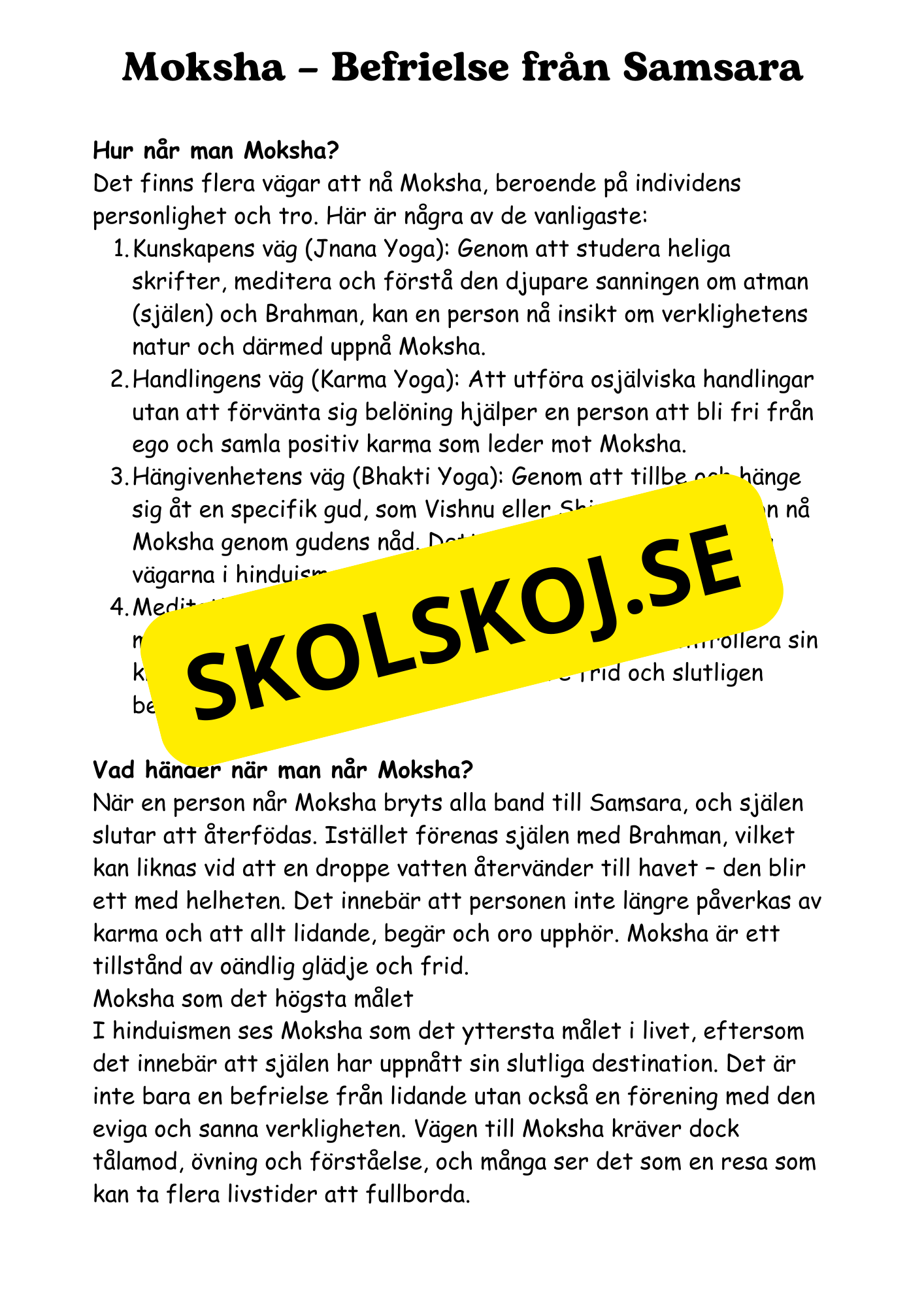 Hinduism och Buddhism - Årskurs 4 - 6