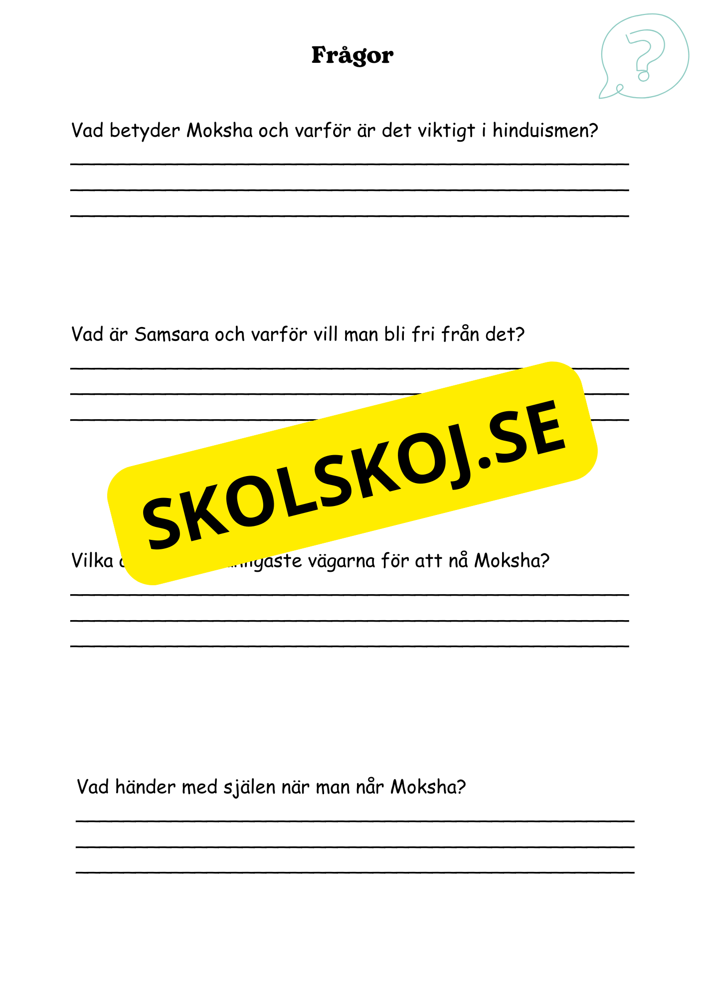 Hinduism och Buddhism - Årskurs 4 - 6