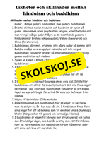 Hinduism och Buddhism - Årskurs 4 - 6