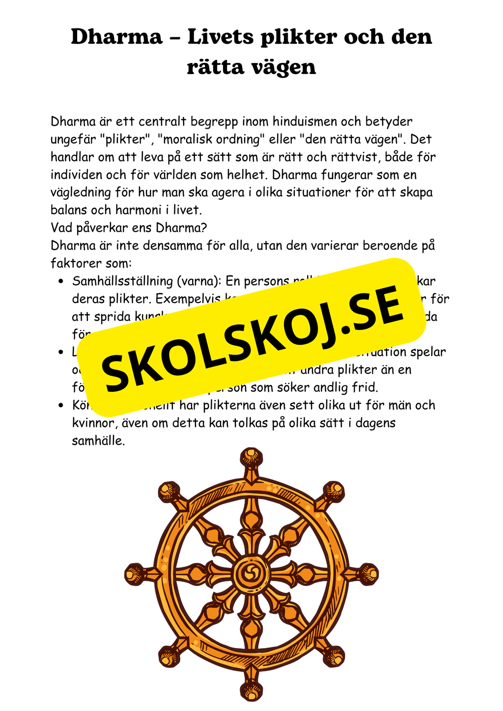 Hinduism och Buddhism - Årskurs 4 - 6