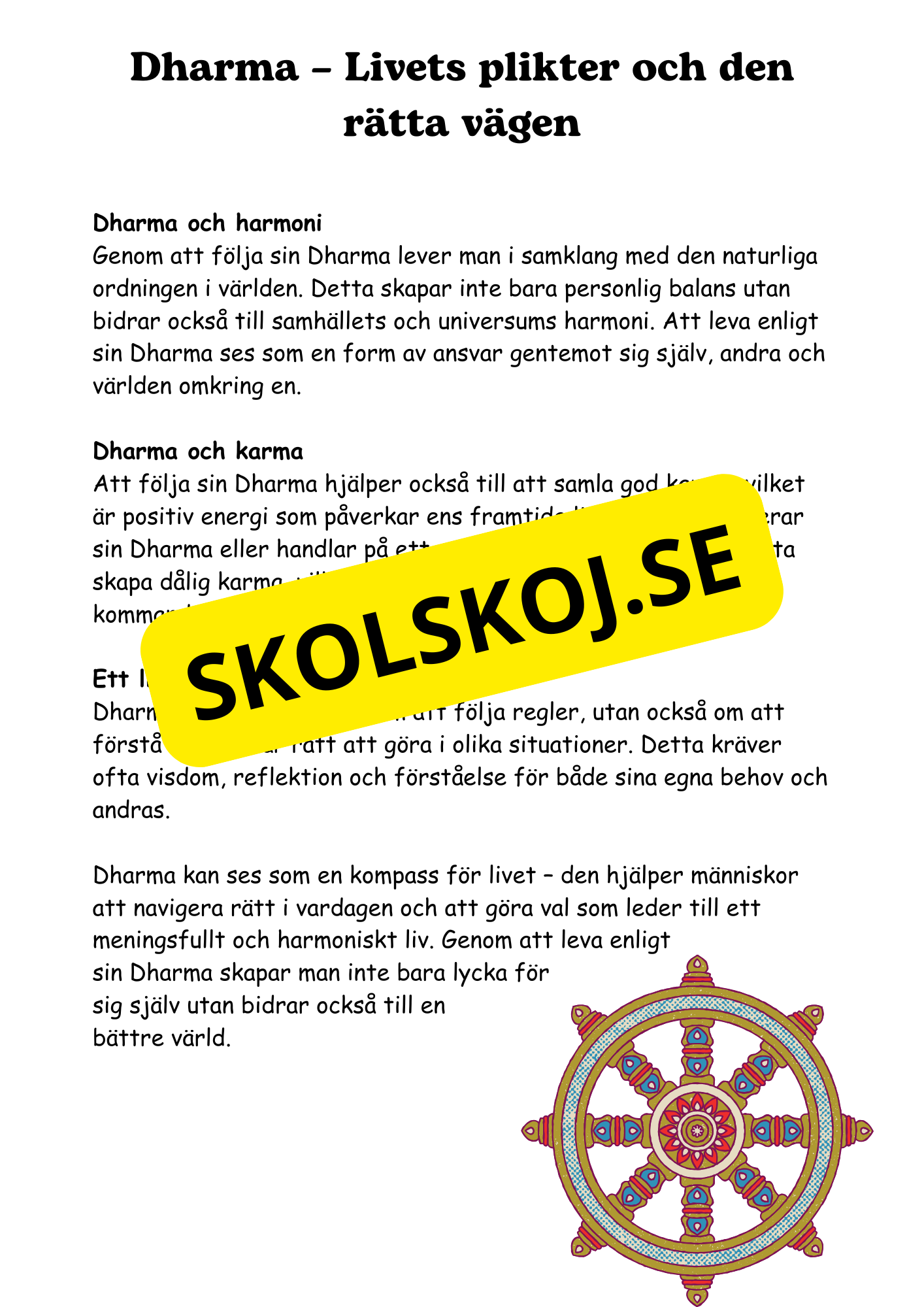 Hinduism och Buddhism - Årskurs 4 - 6