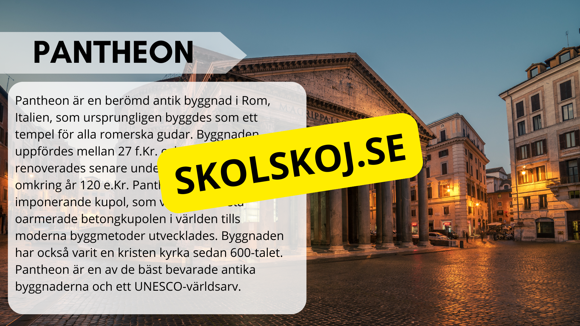 Historiska och kända landmärken - Fakta och frågor