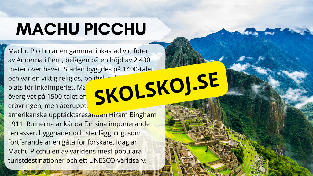 Historiska och kända landmärken - Fakta och frågor