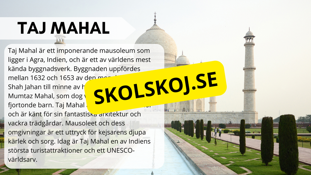 Historiska och kända landmärken - Fakta och frågor