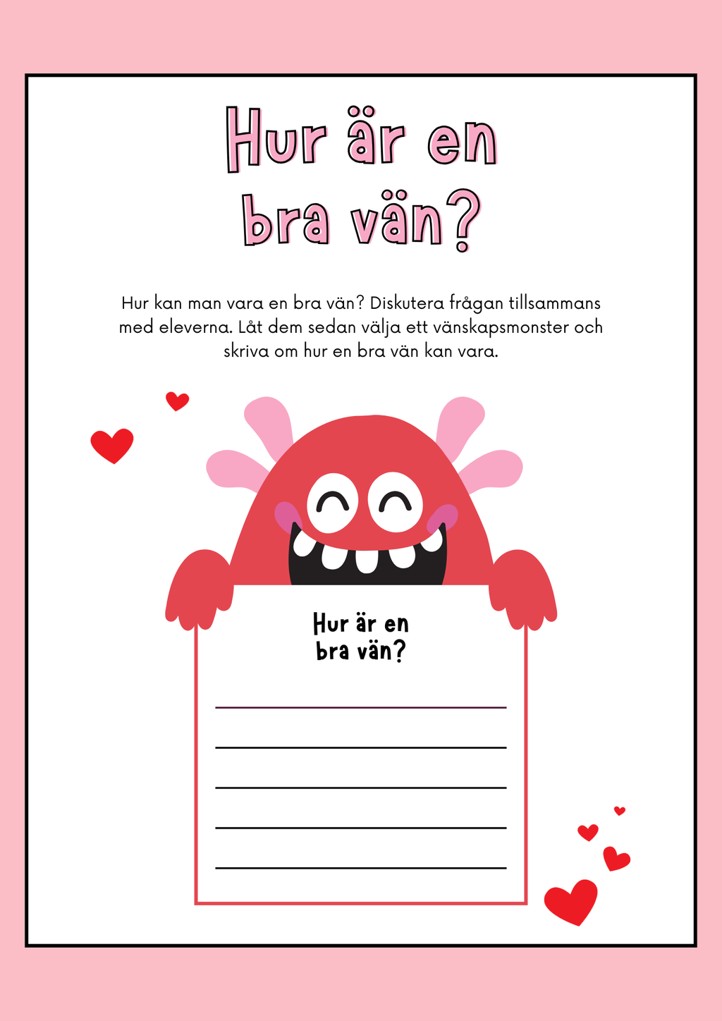 Hur är en bra vän?
