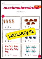 Insektsaddition och subtraktion