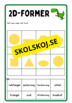 Jag lär mig 2d-former