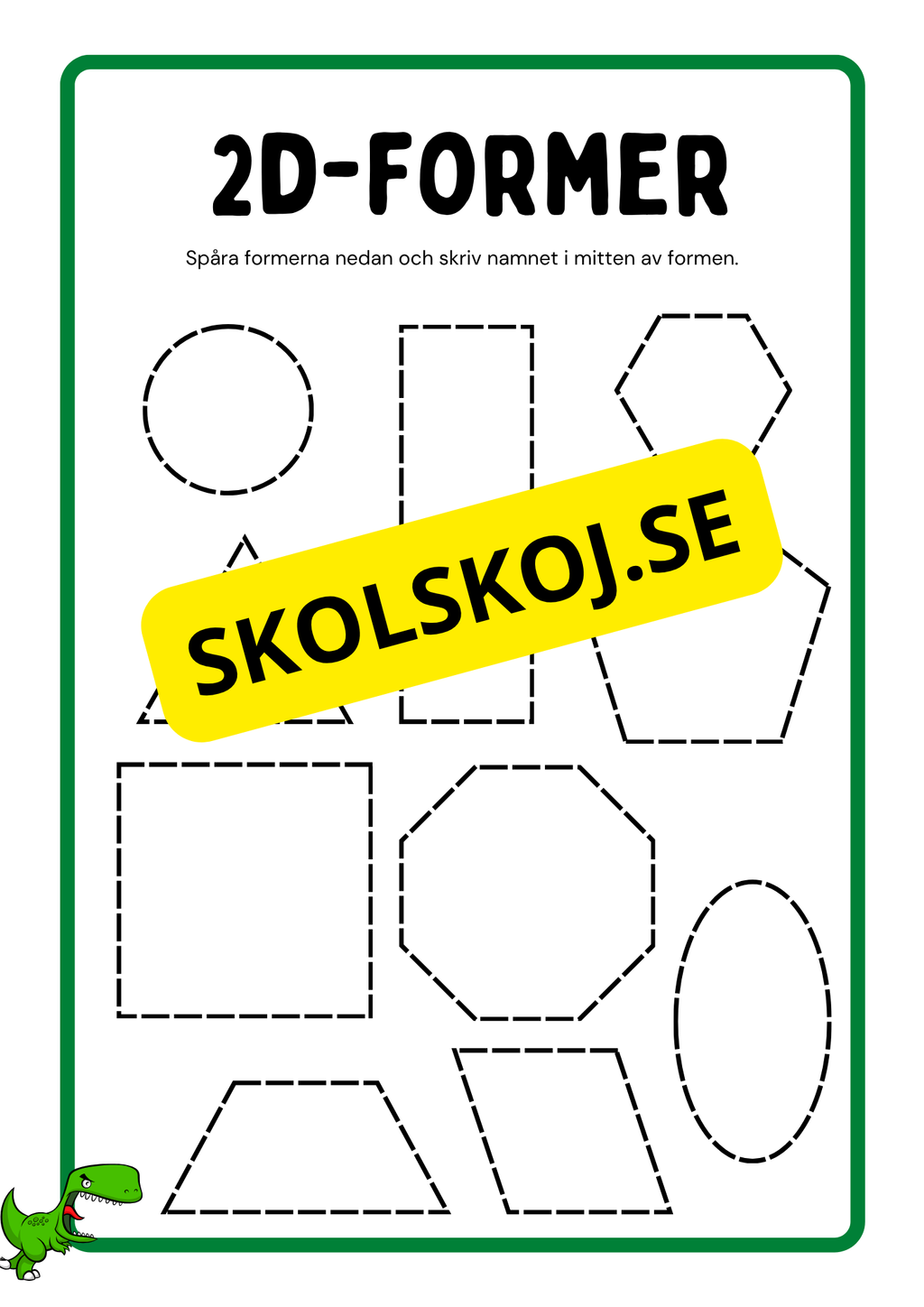Jag lär mig 2d-former