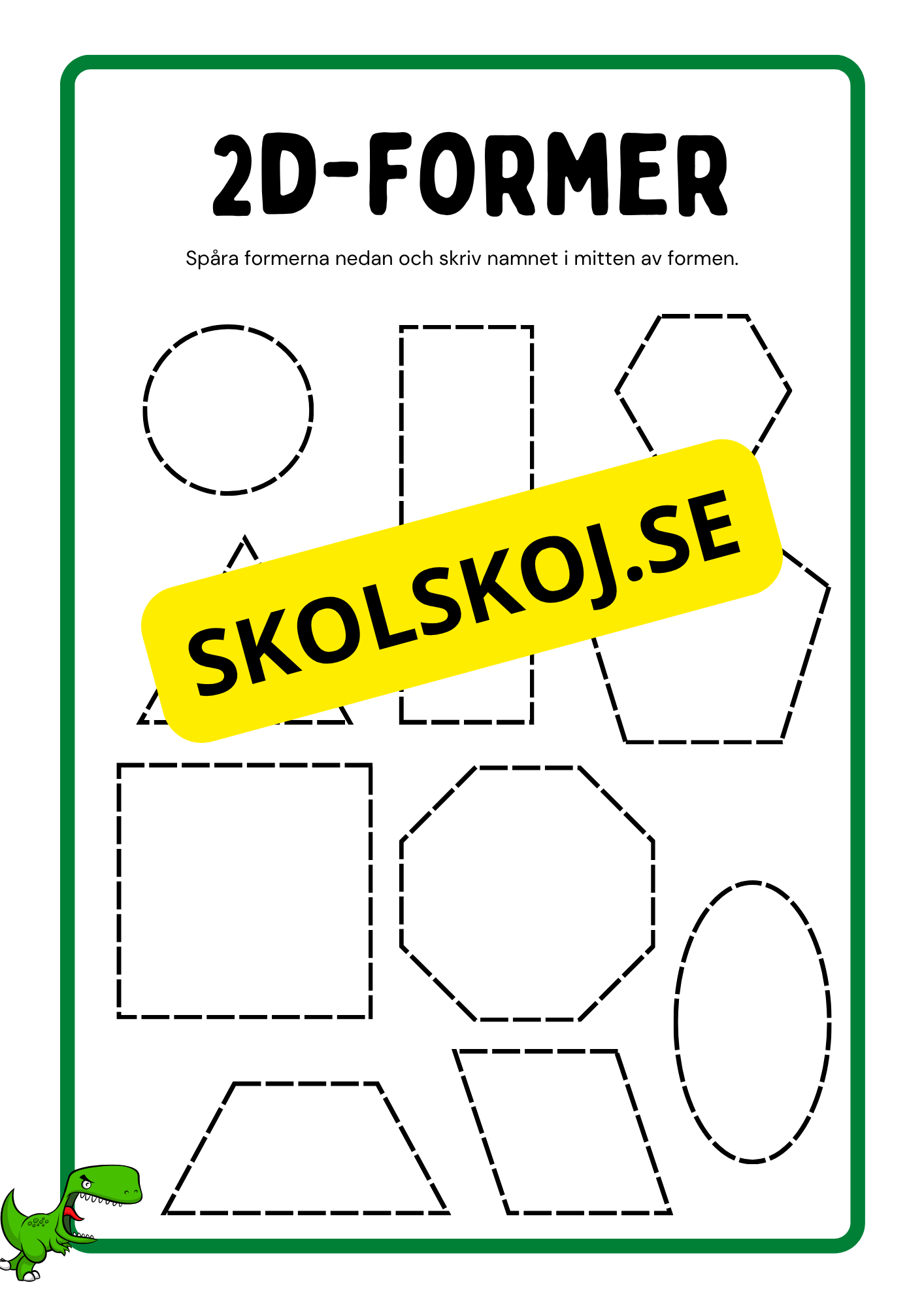 Jag lär mig 2d-former