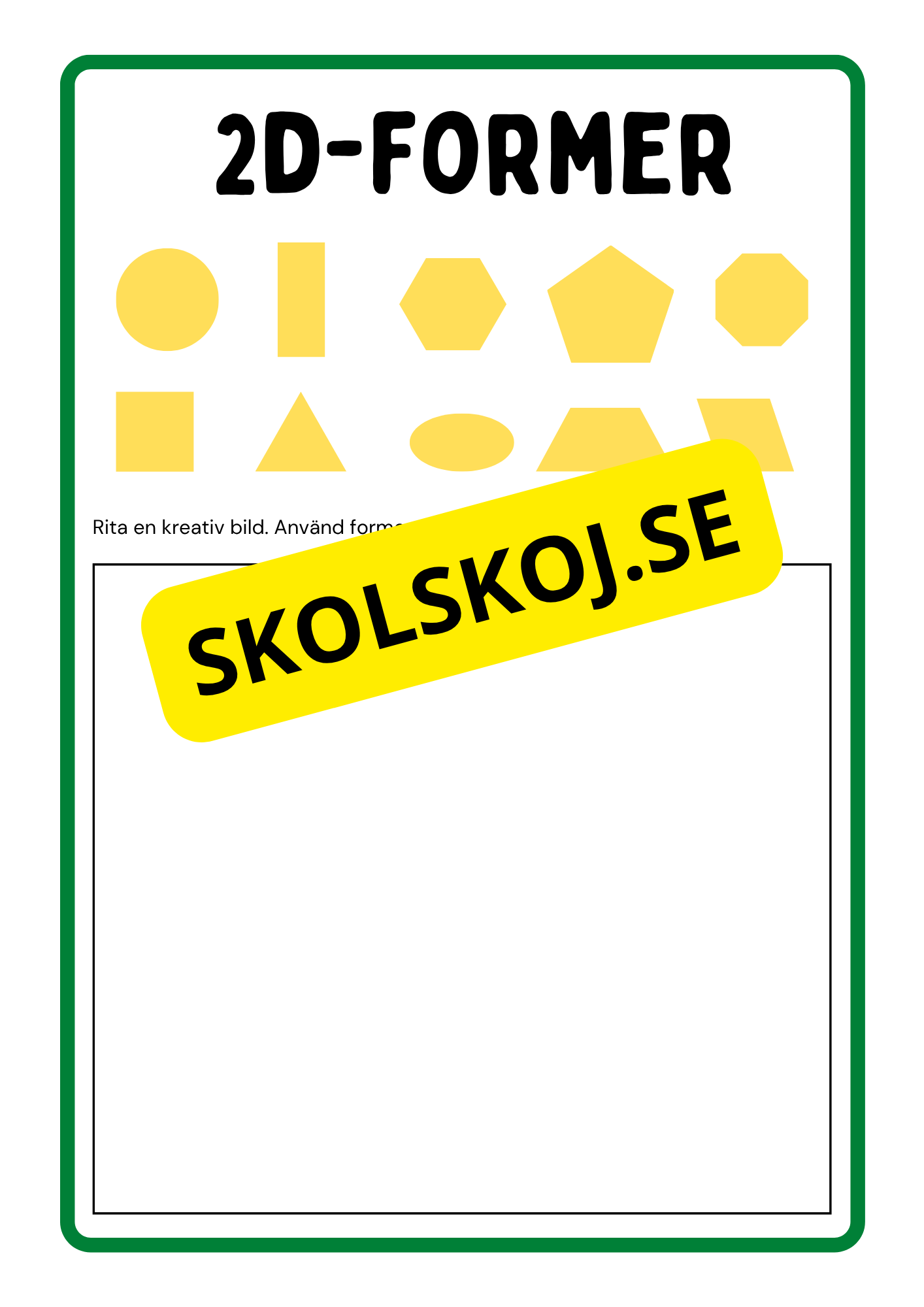 Jag lär mig 2d-former