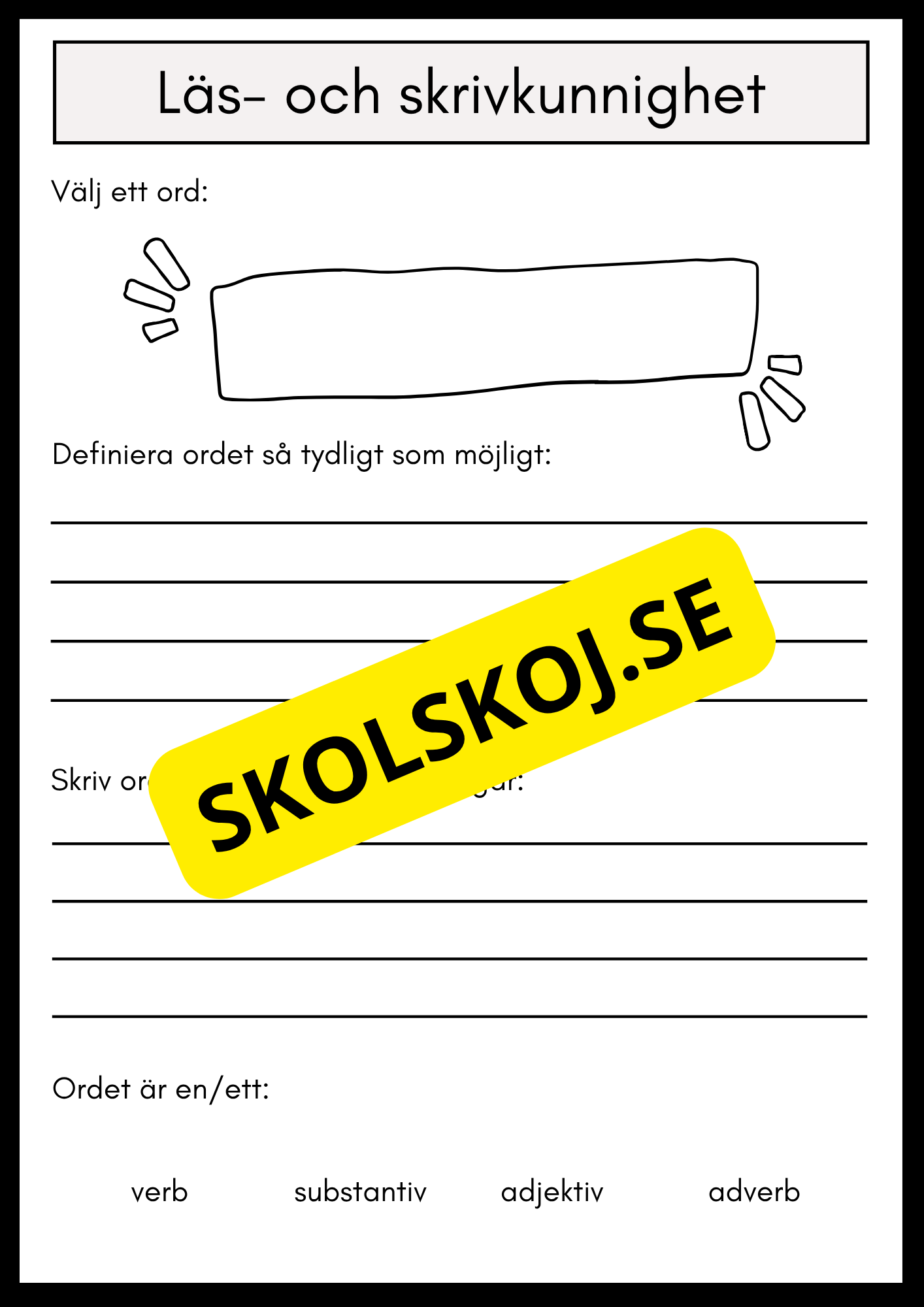 Jag är klar - Extrahäfte - Årskurs 4 - 6