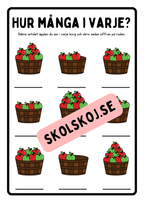 Jag kan mina siffror - Tema äpplen