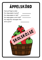 Jag kan mina siffror - Tema äpplen