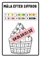 Jag kan mina siffror - Tema äpplen