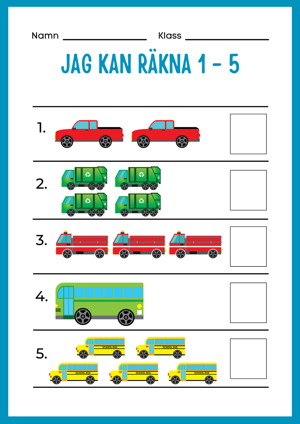 Jag kan räkna 1 - 20