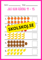 Jag kan räkna 1 - 20