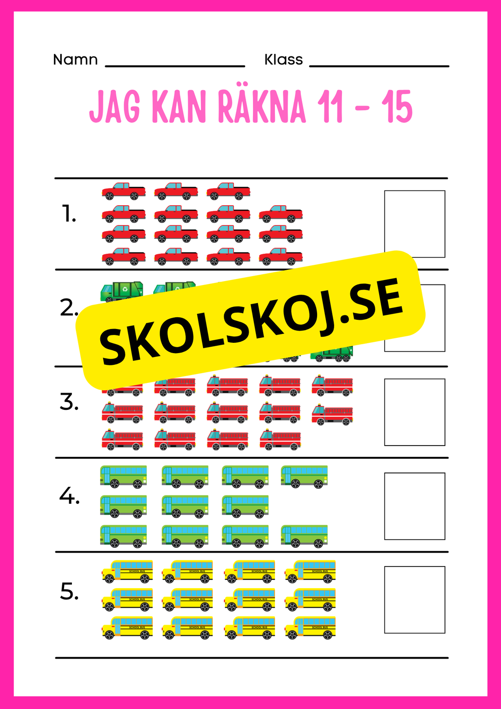 Jag kan räkna 1 - 20