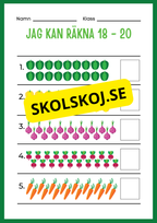 Jag kan räkna 1 - 20