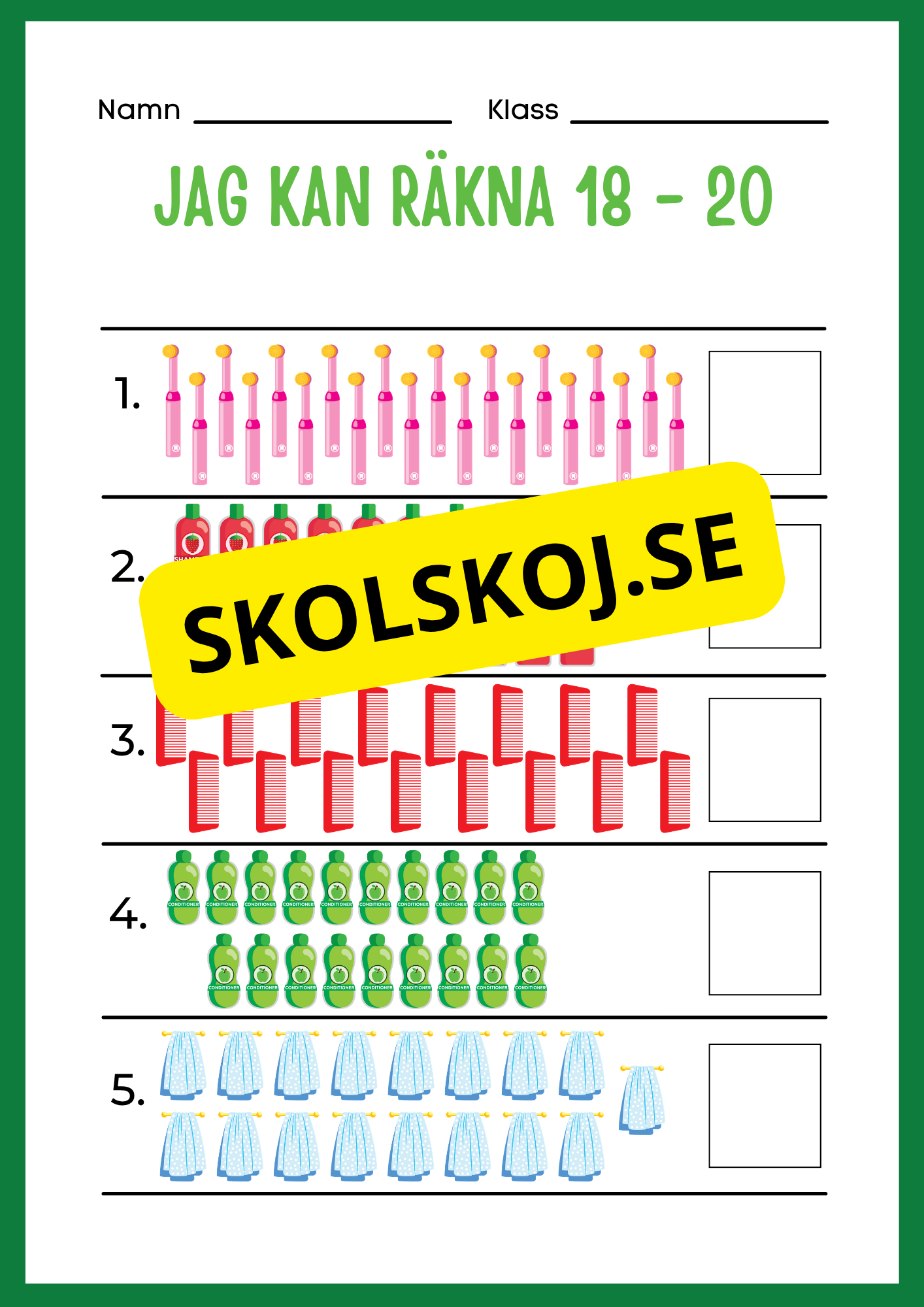 Jag kan räkna 1 - 20