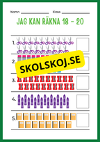 Jag kan räkna 1 - 20