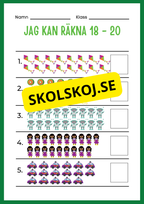 Jag kan räkna 1 - 20