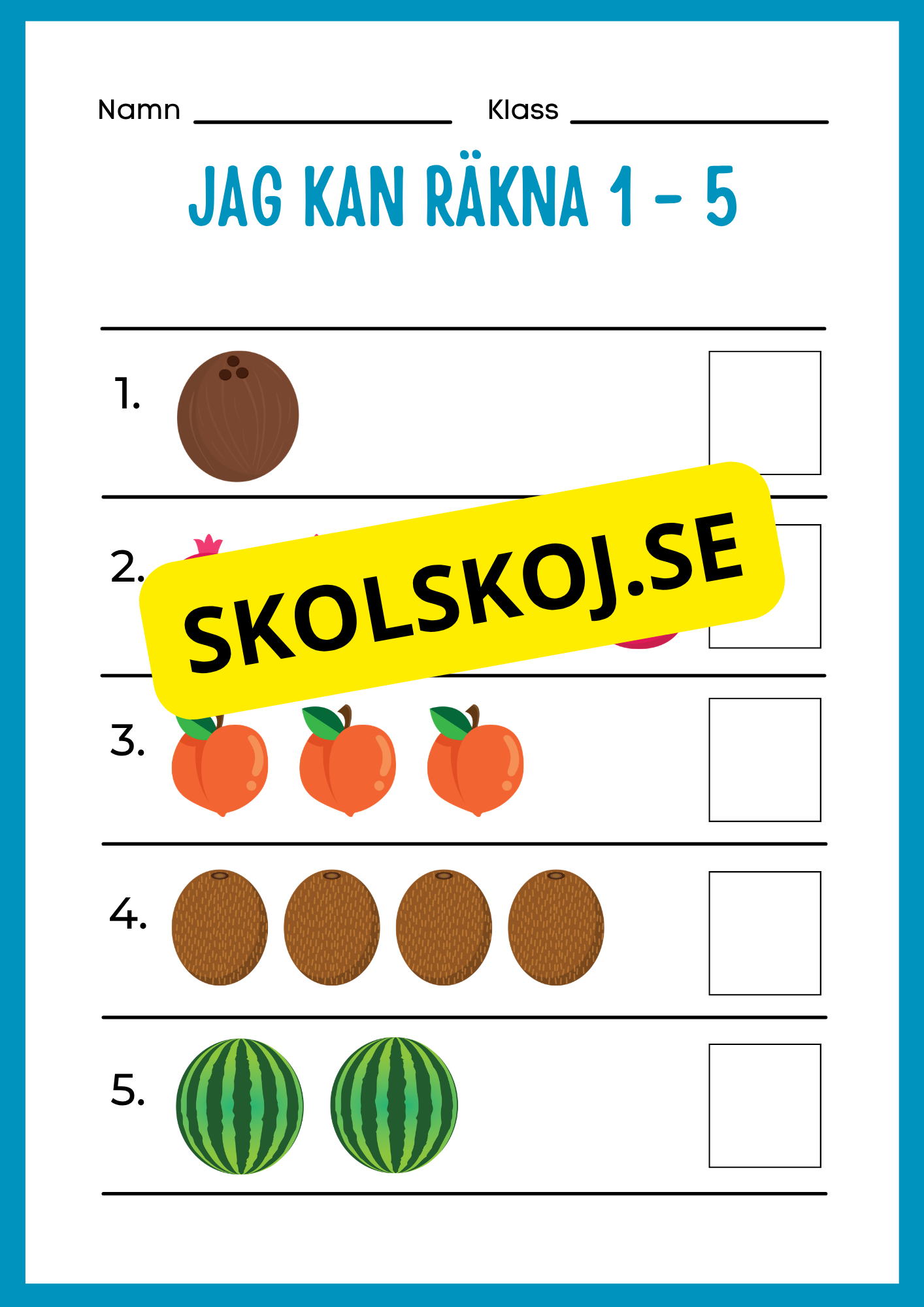Jag kan räkna 1 - 20