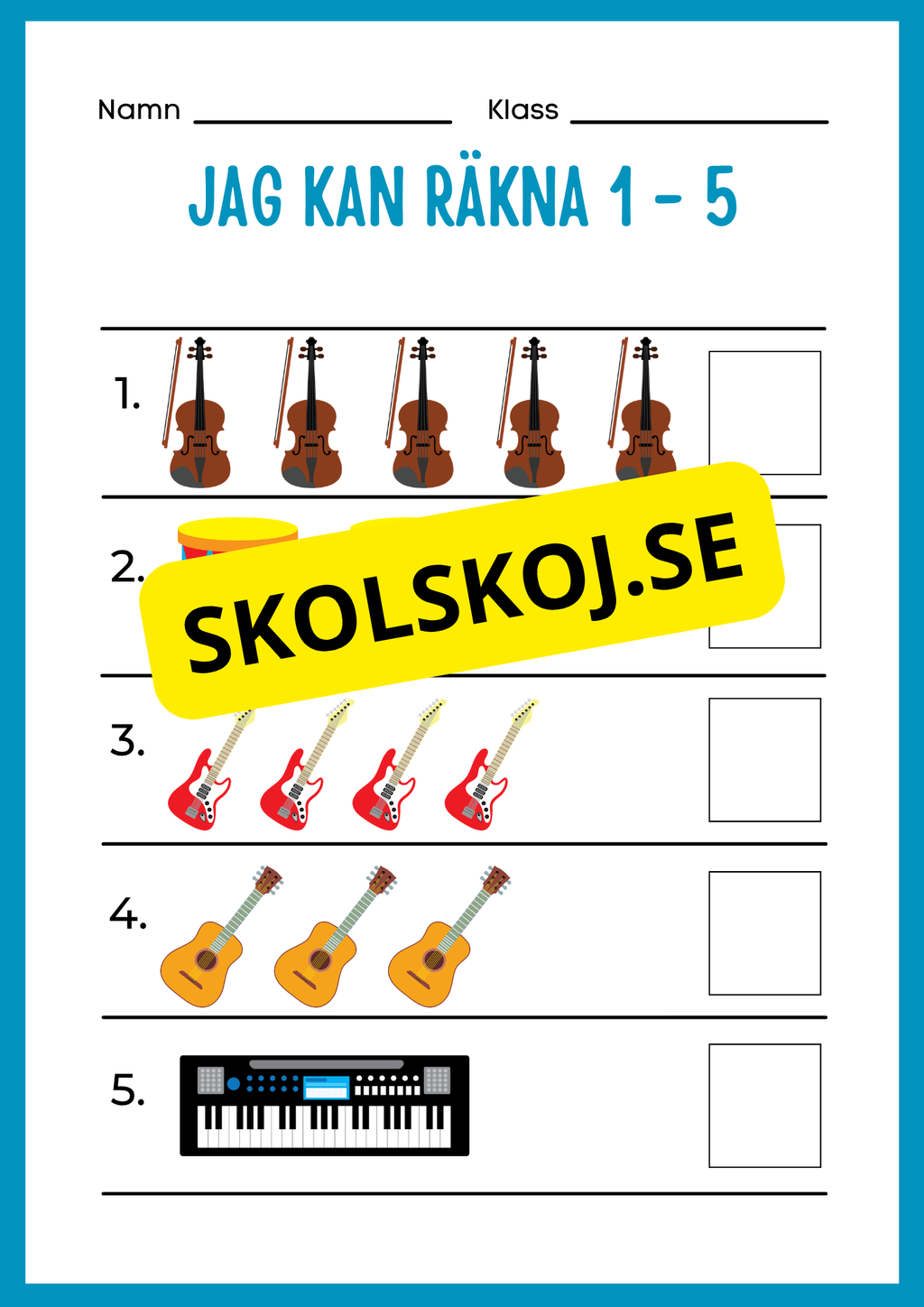 Jag kan räkna 1 - 20