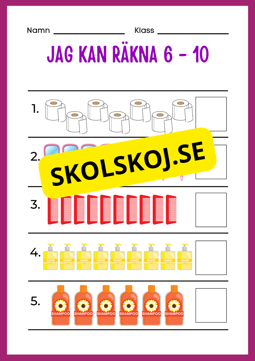 Jag kan räkna 1 - 20