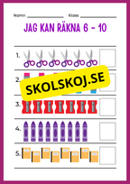 Jag kan räkna 1 - 20